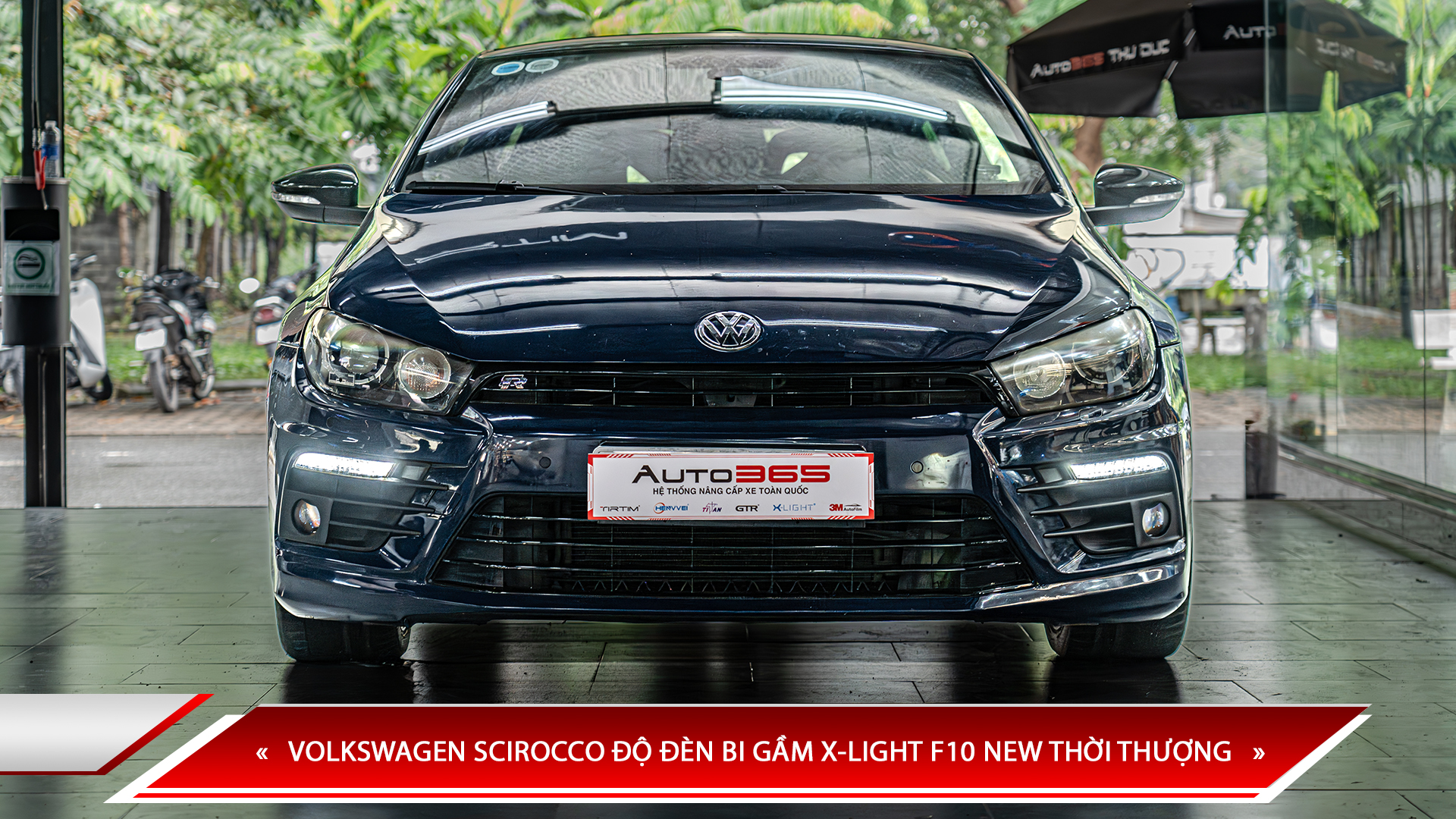 VOLKSWAGEN SCIROCCO ĐỘ ĐÈN BI GẦM X-LIGHT F10 NEW THỜI THƯỢNG